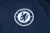 24-25 CHE Royal blue Hoodie Half Pull Tracksuit #F552半拉连帽