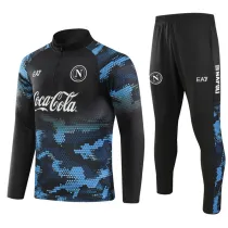 24-25 Napoli Blue Black Half Pull Tracksuit (半拉链)