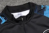 24-25 Napoli Blue Black Half Pull Tracksuit (半拉链)