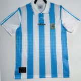 1994 Argentina Home Retro Soccer Jersey (钢印纹）