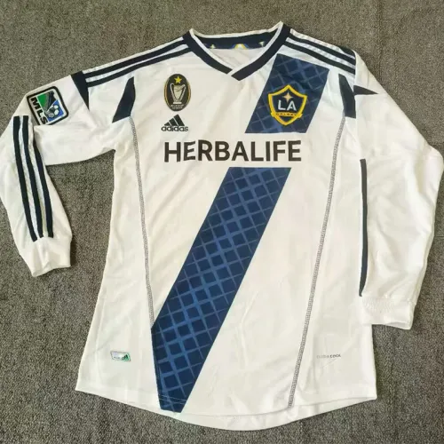 2012-2013 LA Galaxy Home Long Sleeve Retro Soccer Jersey