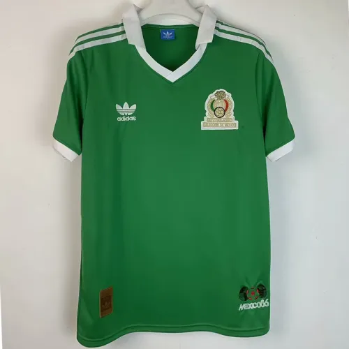 1986 Mexico Home Retro Soccer Jersey