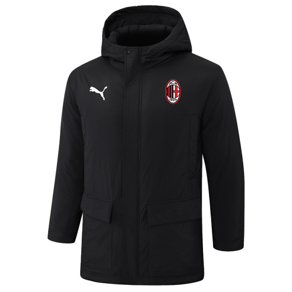 24-25 ACM Black Hooded Windbreaker Fabric Cotton Coat #G254(红标)