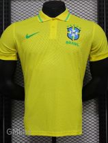 24-25 Brazil Yellow Special Edition Player Version Soccer Jersey *有领