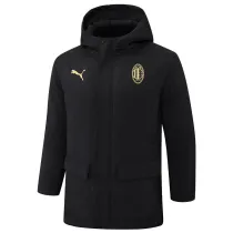 24-25 ACM Black Hooded Windbreaker Fabric Cotton Coat #G253(黄标)