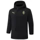 24-25 ACM Black Hooded Windbreaker Fabric Cotton Coat #G253(黄标)
