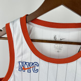 24-25 KNICKS BRUNSON #11 White City Edition Top Quality Hot Pressing NBA Jersey