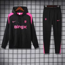 24-25 CHE Black Hoodie Tracksuit (卫衣套装)