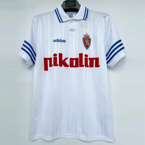 1995-1996 Zaragoza Home Retro Soccer Jersey