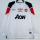 2010-2011 Man Utd Away White Long sleeve Retro soccer jersey (长袖)决赛字