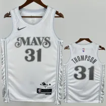 24-25 Dallas Mavericks THOMPSON #31 White City Edition Top Quality Hot Pressing NBA Jersey