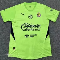 24-25 Chivas Fluorescent Green Goalkeeper Soccer Jersey