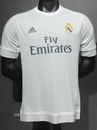 2015-2016 RMA Home Player Version Retro Soccer Jersey