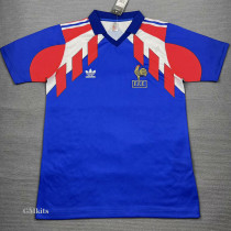 1990-1991 France Home Retro Soccer Jersey
