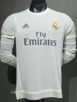 2015-2016 RMA Home Player Version 长袖球员 Long Sleeve Retro Soccer Jersey