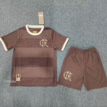 24-25 Flamengo Brown Commemorative Edition Kids Soccer Jersey