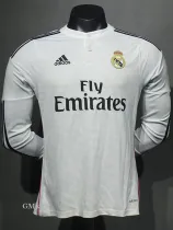 2014-2015 RMA Home Player Version 长袖球员 Long Sleeve Retro Soccer Jersey