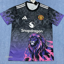 25-26 Man Utd Black Purple Special Edition Fans Training shirts