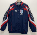 1998 England Royal blue Retro Windbreaker