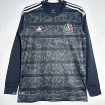 2019-2020 Mexico Black Long Sleeve Retro Soccer Jersey (长袖)
