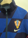 24-25 Croatia Lake blue & Blue Double Sided Windbreaker (双面风衣)
