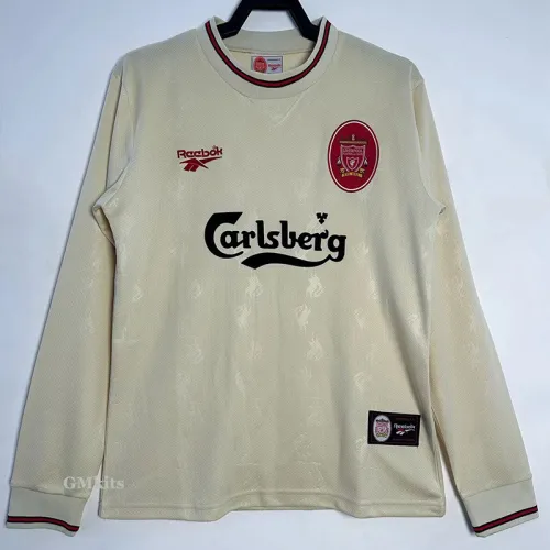 1996-1997 LIV Away Long Sleeve Retro Soccer Jersey
