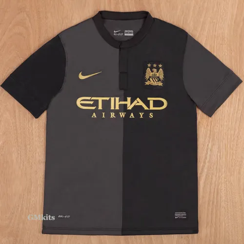 2013-2014 Man City Away Retro Soccer Jersey