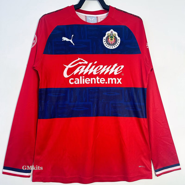 2019-2020 Chivas Guadalajara Home Long Sleeve Retro Soccer Jersey (长袖)