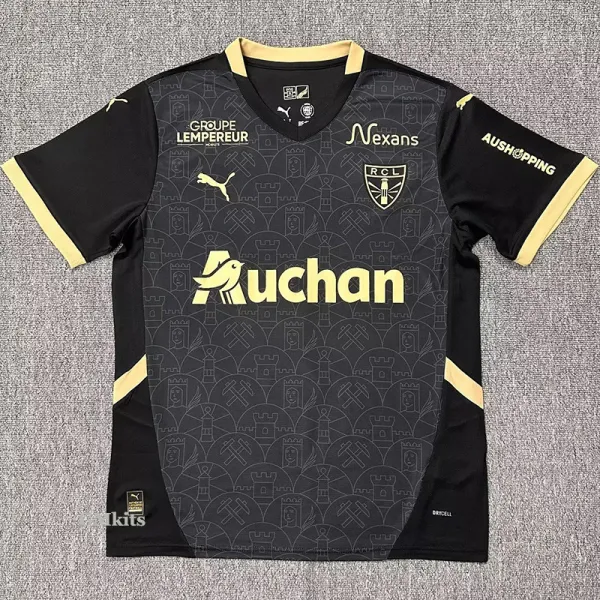 24-25 RC Lens Black Special Edition Fans Soccer Jersey (全广告)