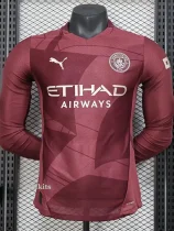 24-25 Man City Third Long Sleeve Player Version Soccer Jersey (长袖球员)
