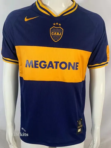 2006-2007 Boca Juniors Home Retro Soccer Jersey