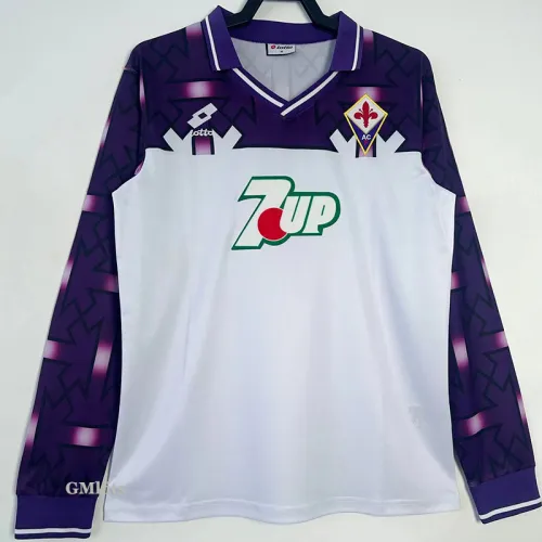1992-1993 Fiorentina Away Retro Long Sleeve Soccer Jersey