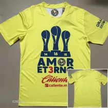 24-25 Club America Yellow Champion Training shirts (背后没图案)