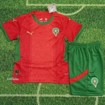 24-25 Morocco Home Kids Soccer Jersey