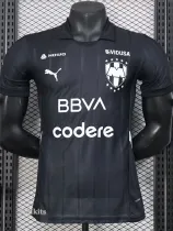 24-25 Monterrey Third Black Player Version Soccer Jersey (黑色)