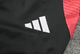 24-25 Man Utd Blue red Kids Half Pull Tracksuit (童装)(半拉链)
