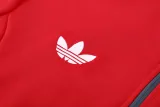 24-25 Man Utd Red Jacket Tracksuit