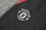 24-25 Man Utd Blue red Kids Half Pull Tracksuit (童装)(半拉链)