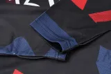 24-25 Man Utd Blue red Kids Half Pull Tracksuit (童装)(半拉链)