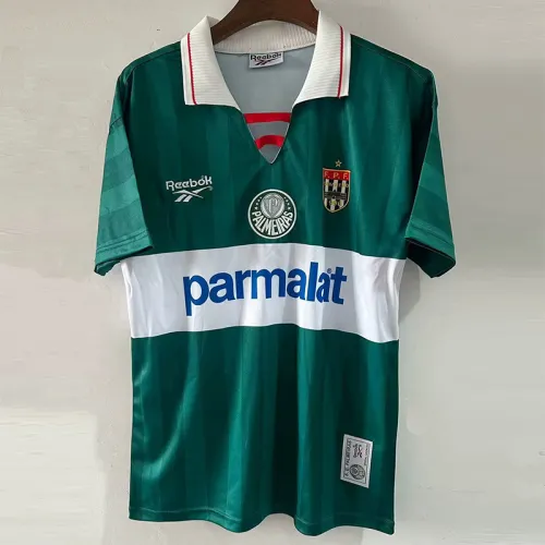 1996 Palmeiras Green Third Retro Soccer Jersey