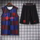 25-26 BAR Red blue Tank top and shorts suit