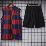 25-26 BAR Red blue Tank top and shorts suit