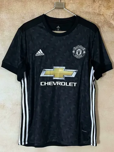 2017-2018 Man Utd Away Retro Soccer Jersey