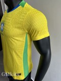 25-26 Brazil Home Player Version Soccer Jersey #带星