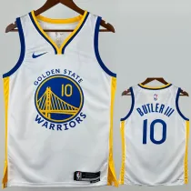 22-23 WARRIORS BUTLERIII #10 White Top Quality Hot Pressing NBA Jersey (V领)