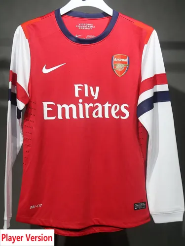 2012-2013 ARS Home Player Version Long Sleeve Retro Soccer Jersey