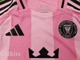 25-26 Inter Miami Home Kids Player Version Soccer Jersey (球员童装)