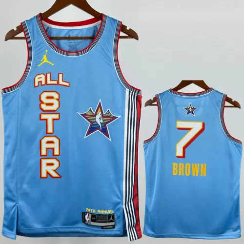 25-26 ALL-STAR BROWN #7 Light blue Top Quality Hot Pressing NBA Jersey