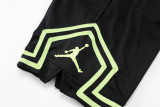 A2437 AJ Green Black Casual Short Pants