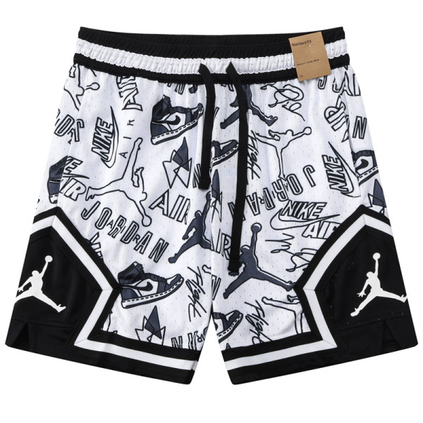 C2441 AJ White Casual Short Pants